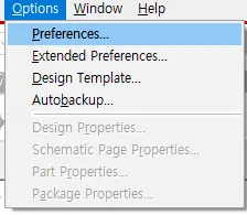 OrCAD Capture Preferences setting